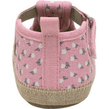Tulips Blush Canvas Espadrille First Kick