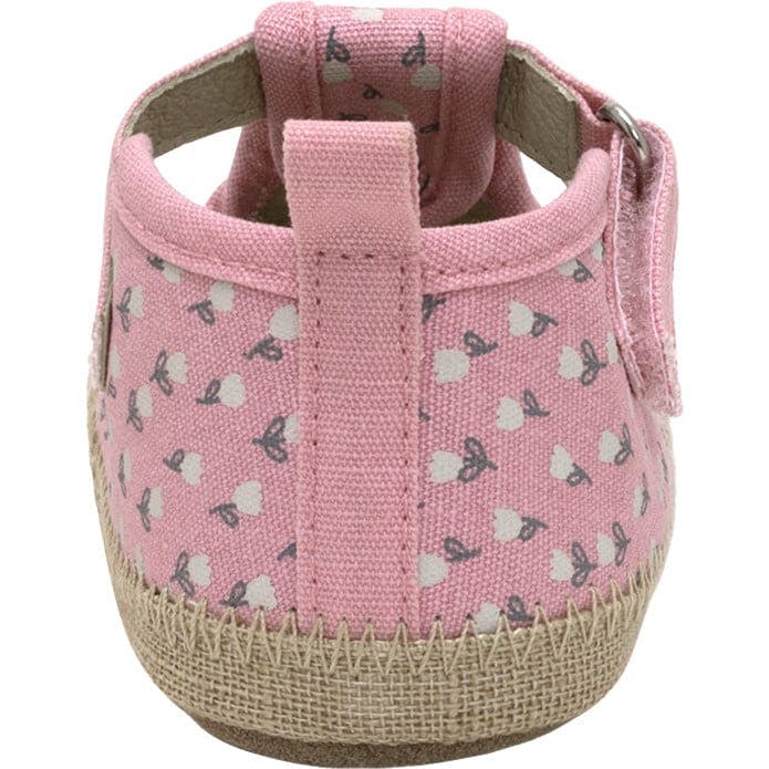 Tulips Blush Canvas Espadrille First Kick