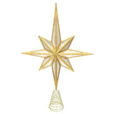 Kurt Adler 16.3-Inch Modern Gold Star Tree Topper
