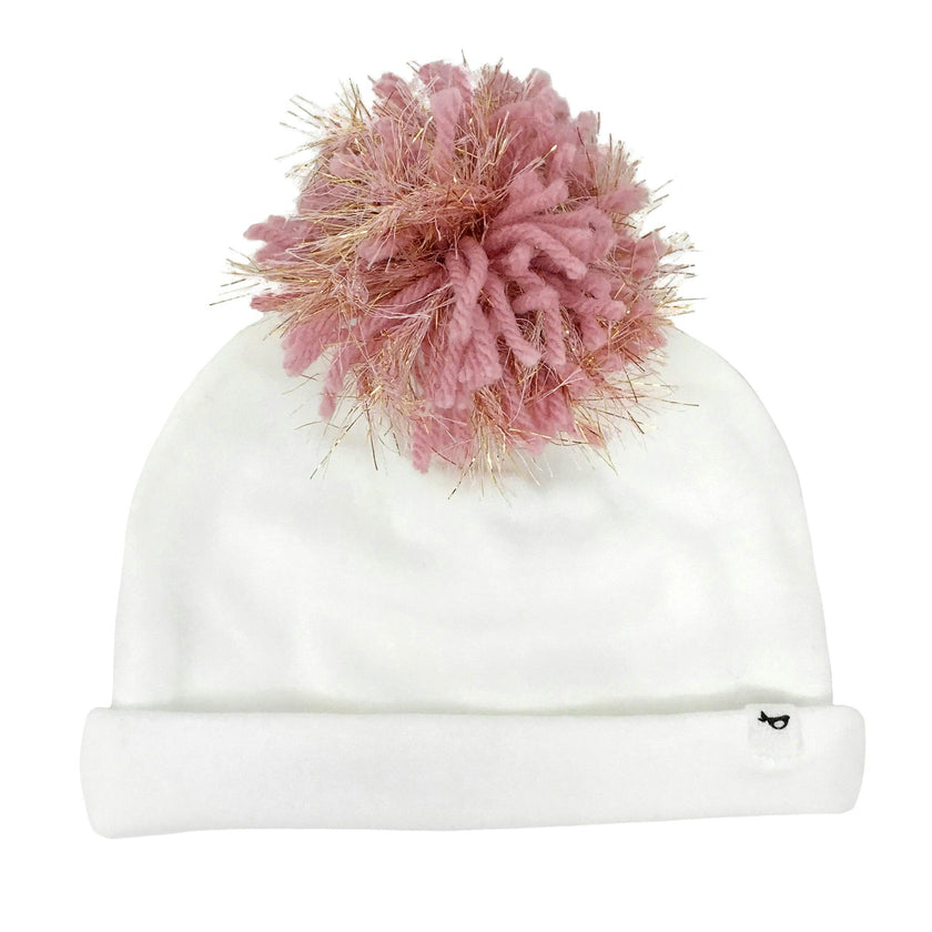 Eyelash Pom Hat