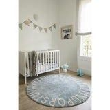 ABC Round Washable Rug