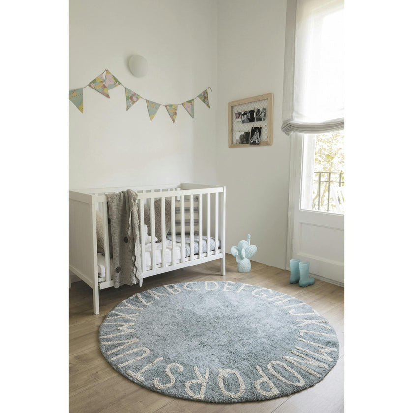 ABC Round Washable Rug