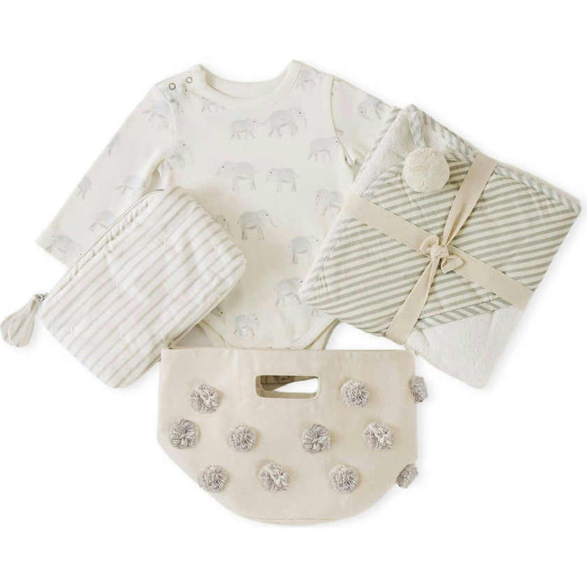 Hello Baby Gift Set, Beige