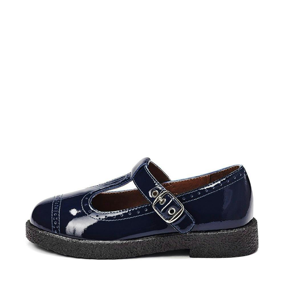 Agathe Leather Casual T-Bar Strap Shoes