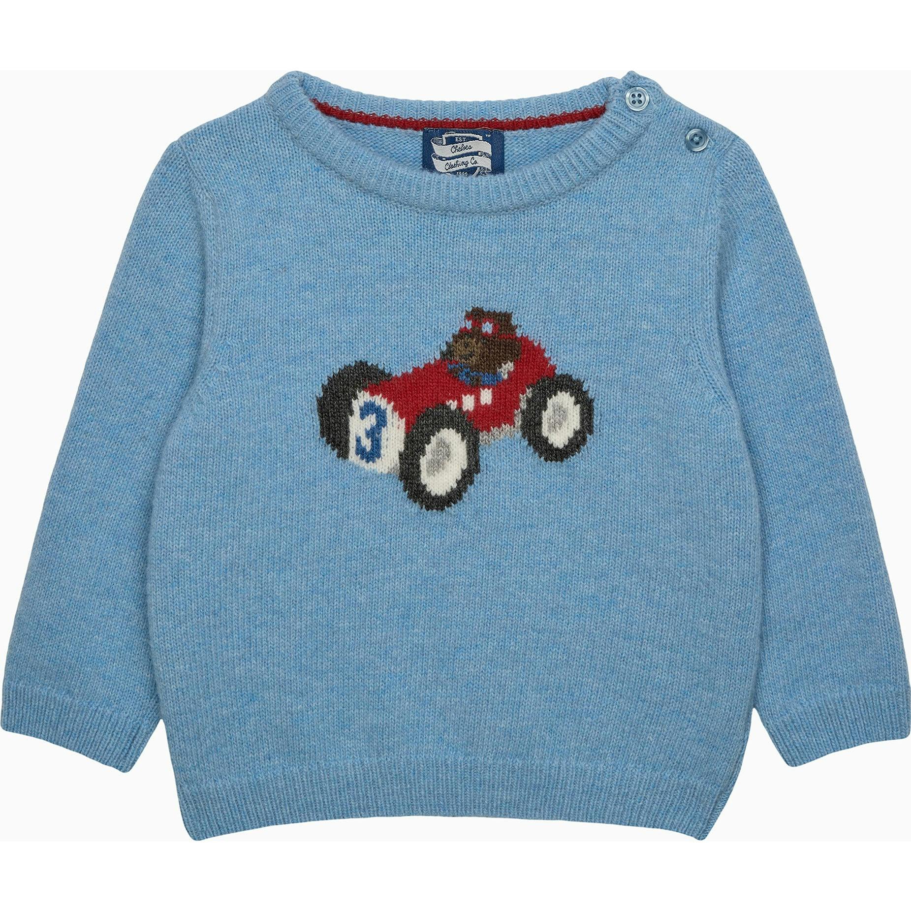Baby Henry Car and Bear Sweater