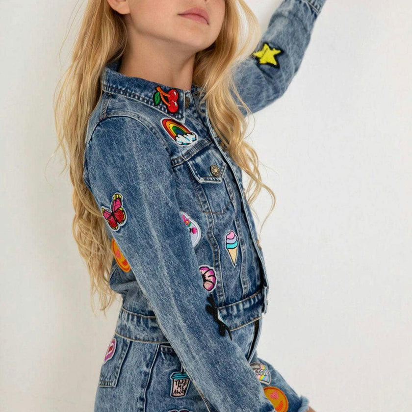 All About the Patch Crop Denim Jacket