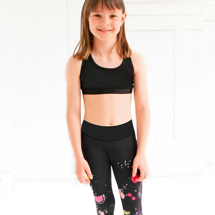 Bessie Fruit Printed Activewear Capri Leggings