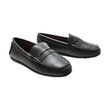 Mocha Faux Leather Penny Loafers