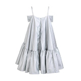 Silver Celestelle Bow Party Dress