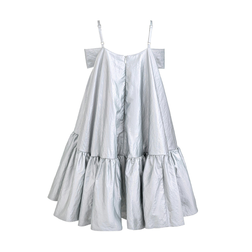 Silver Celestelle Bow Party Dress