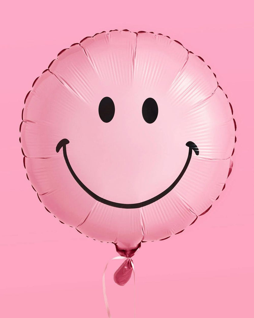 Smiley Balloons - 2 pink balloons