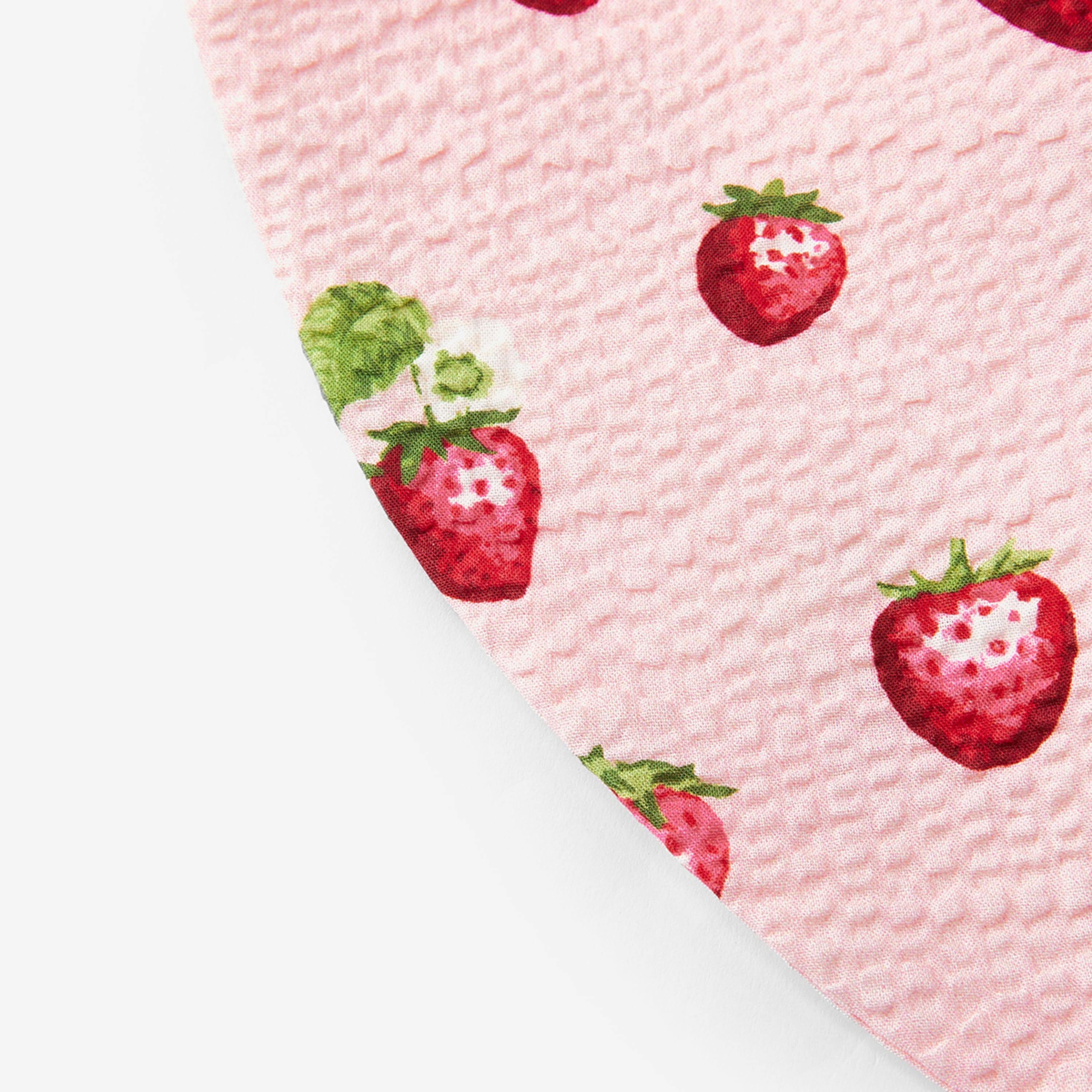 Strawberry Wide Brim Sun Bonnet