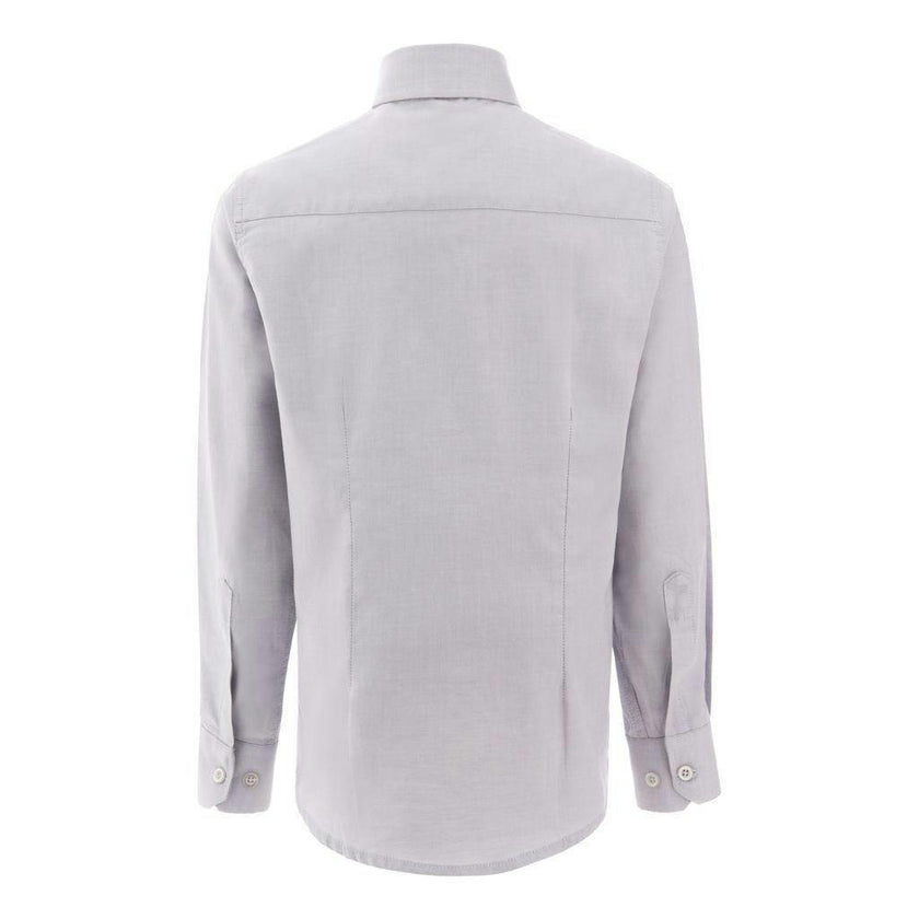 Gray Oxford Dress Shirt