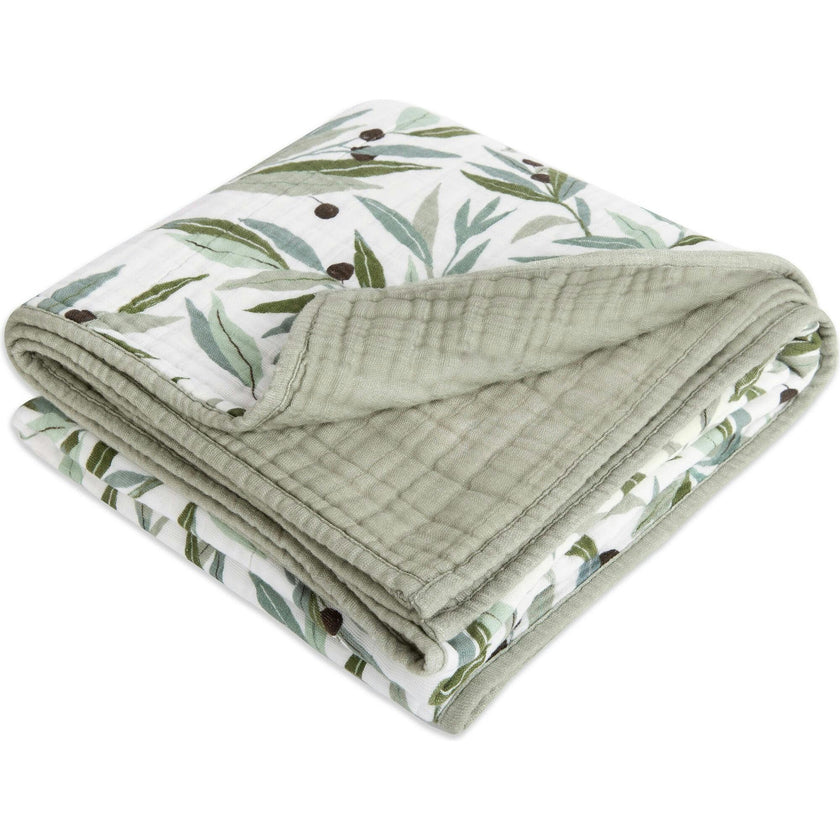 Organic Muslin Cotton 3-Layer Quilt