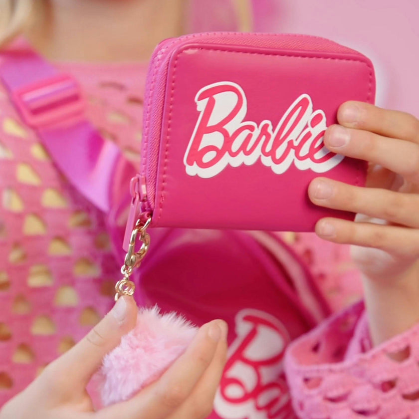 Barbie™ Script Kids Zip Wallet with Pom Charm