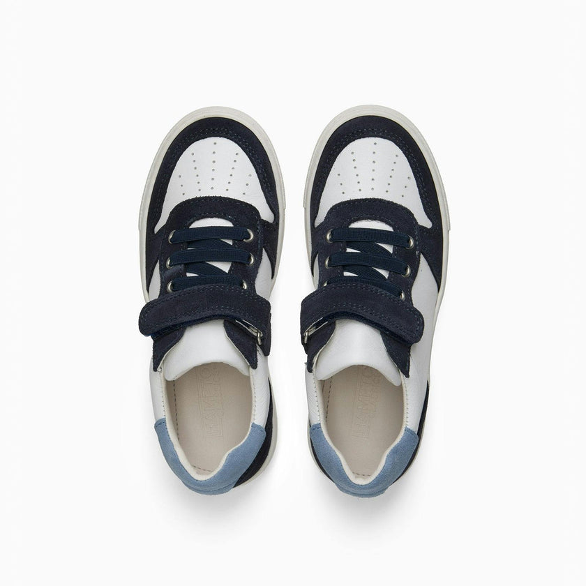 Hampton Classics Woody Sneaker in White/Navy