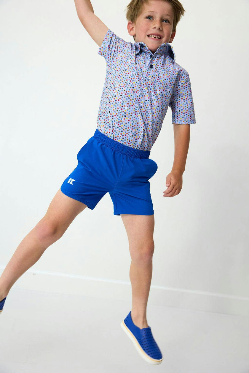 royal blue super short