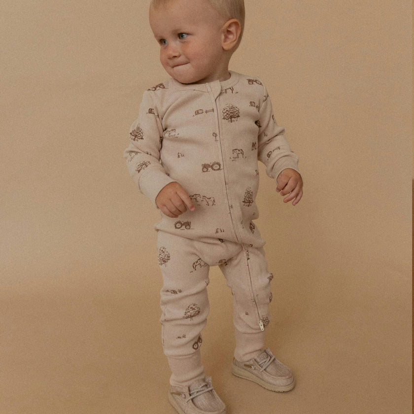 Organic 2-Way Zip Romper
