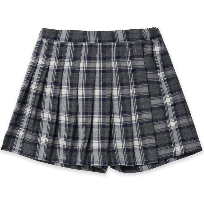 Play Pleated Skort in Grey Plaid