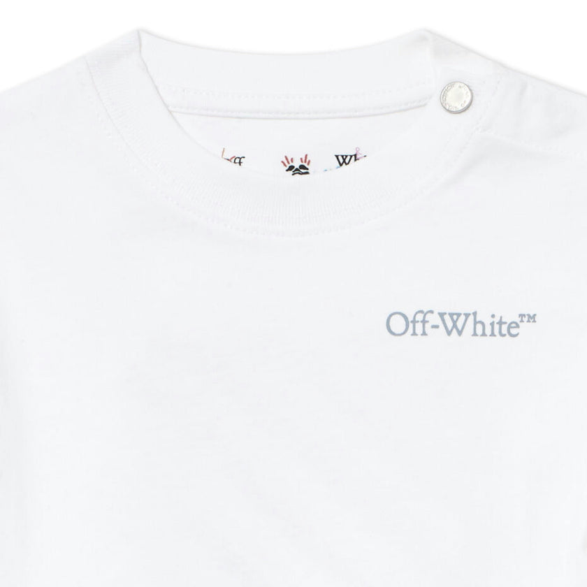 White Scribble Diag Jersey Set