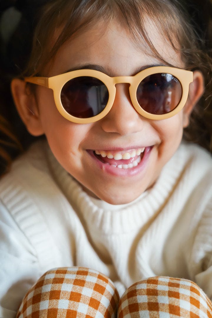Classic | Sustainable Sunglasses | Plant-Based Bendable Polarized - Child | 3-8 Y | Buckwheat