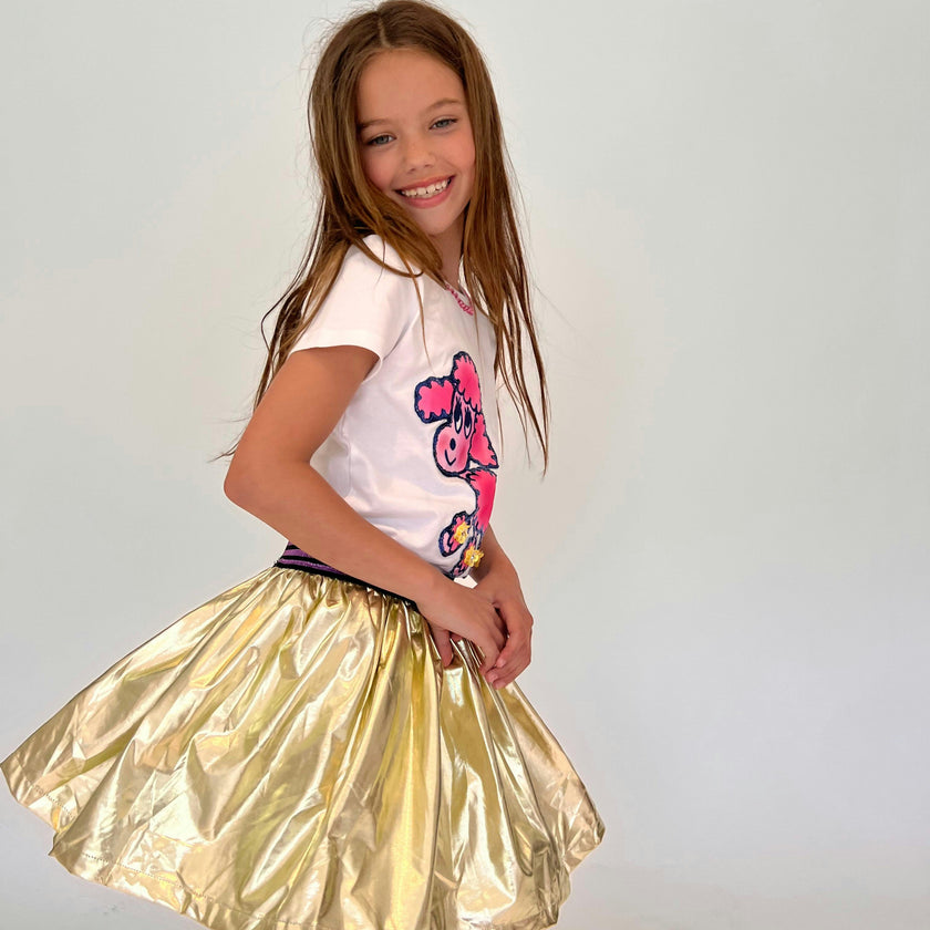 Goldie Foil Skirt