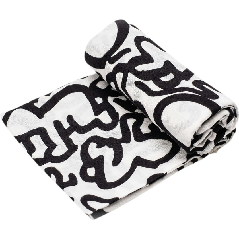 ETTA LOVES x KEITH HARING 'BABY' MUSLIN - for newborn to 4 months old babies