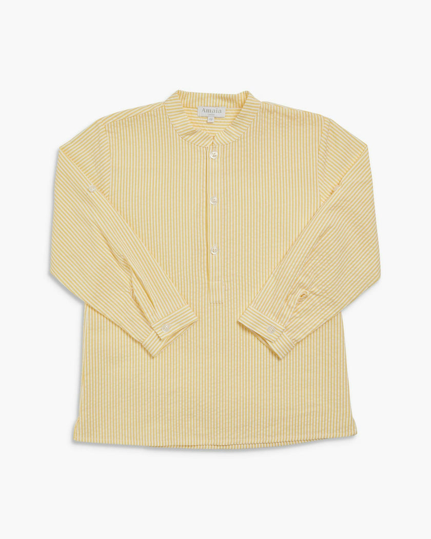 Pereprine Shirt Yellow Seersucker