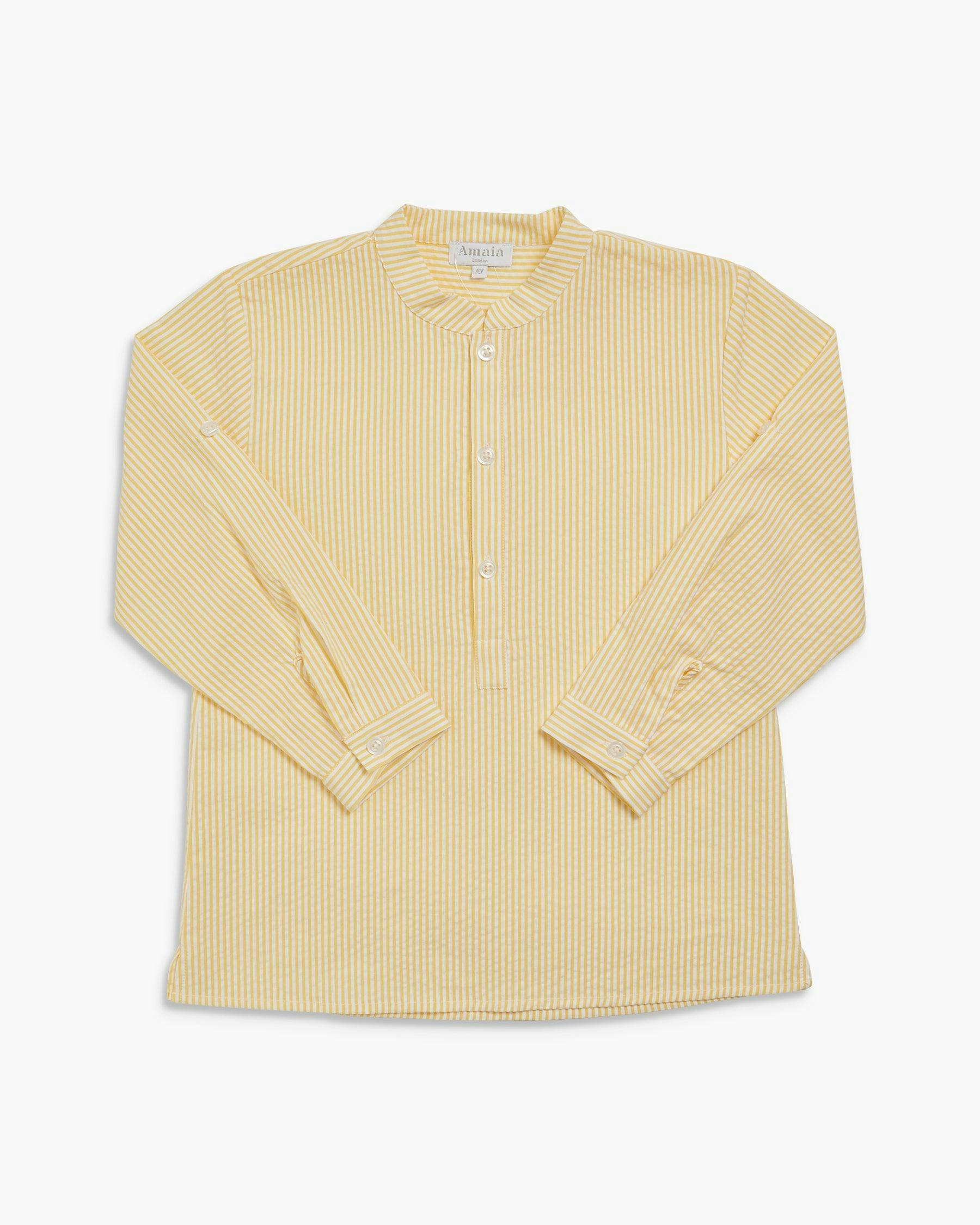 Pereprine Shirt Yellow Seersucker