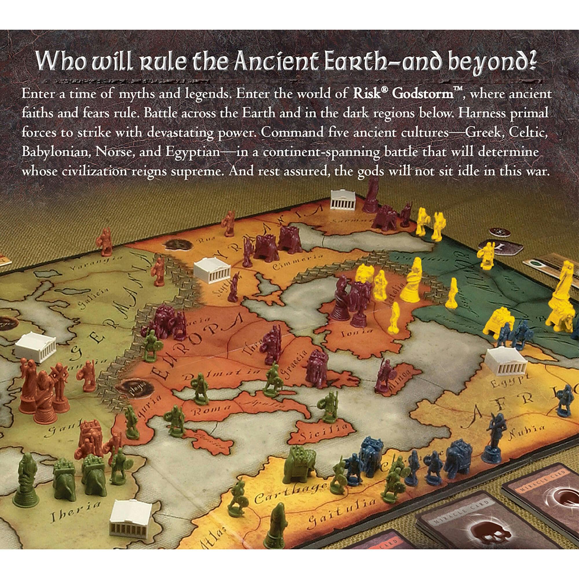 Renegade Game Studios: Risk: Godstorm -  Command 5 Ancient Cultures! War Strategy Board Game