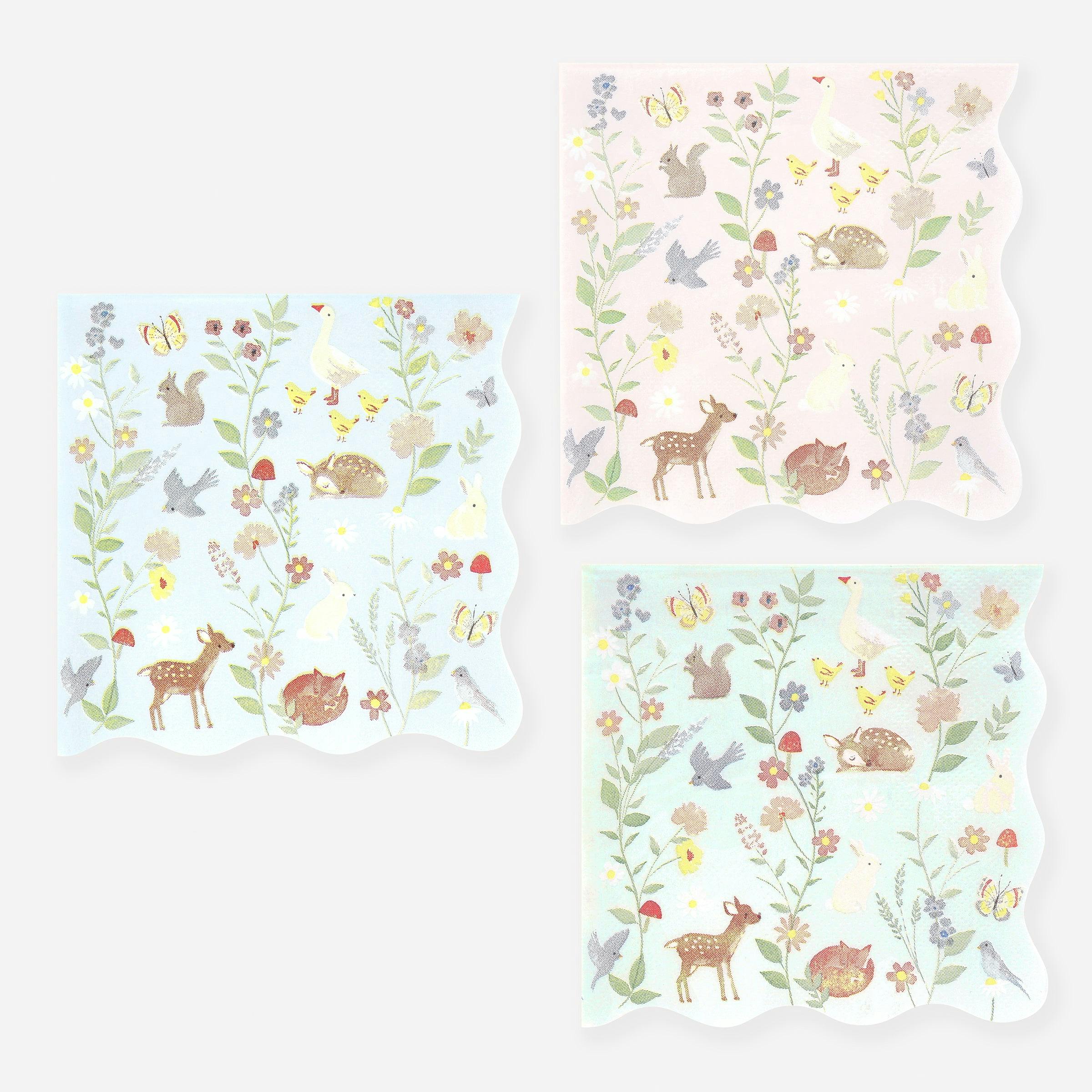 Little Animals Small Napkins