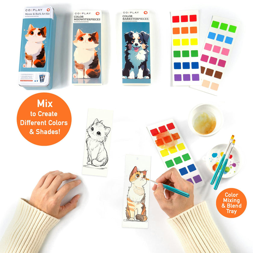 COIPLAY: Watercolor Art Kit - Meow & Bark