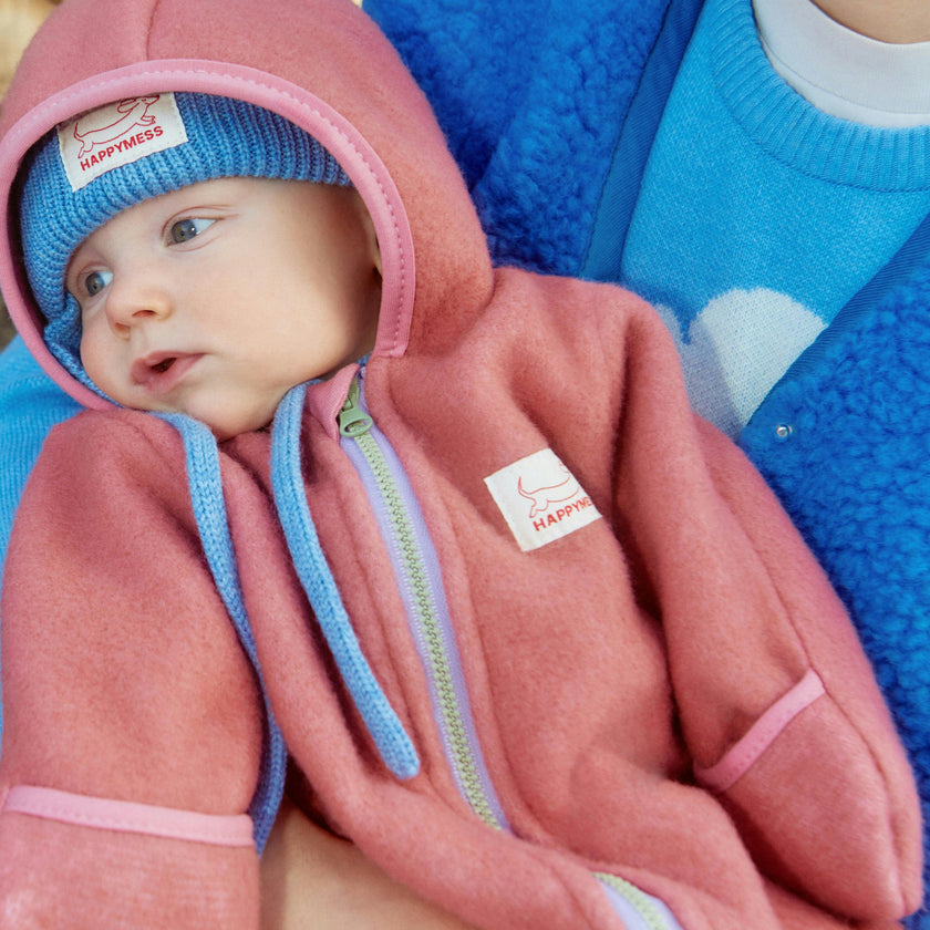 children's merino wool overall - cinnamon