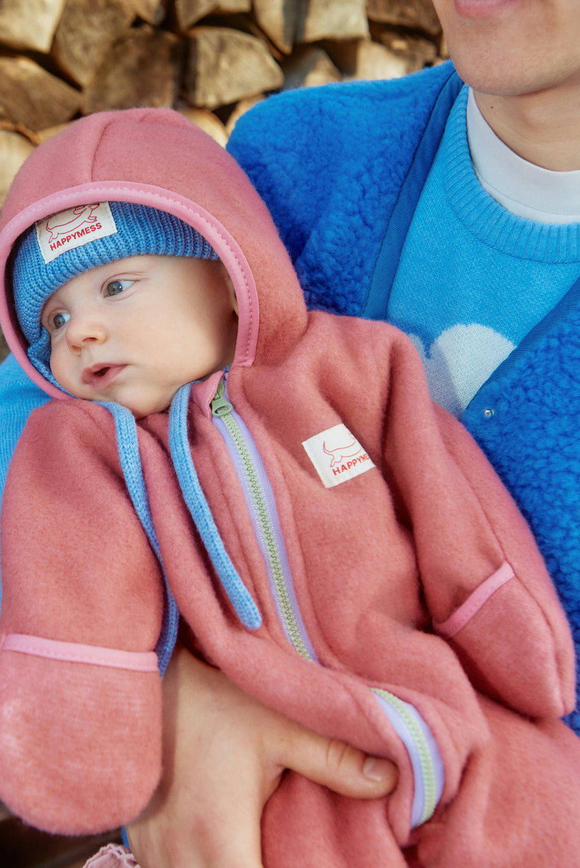 children's merino wool overall - cinnamon