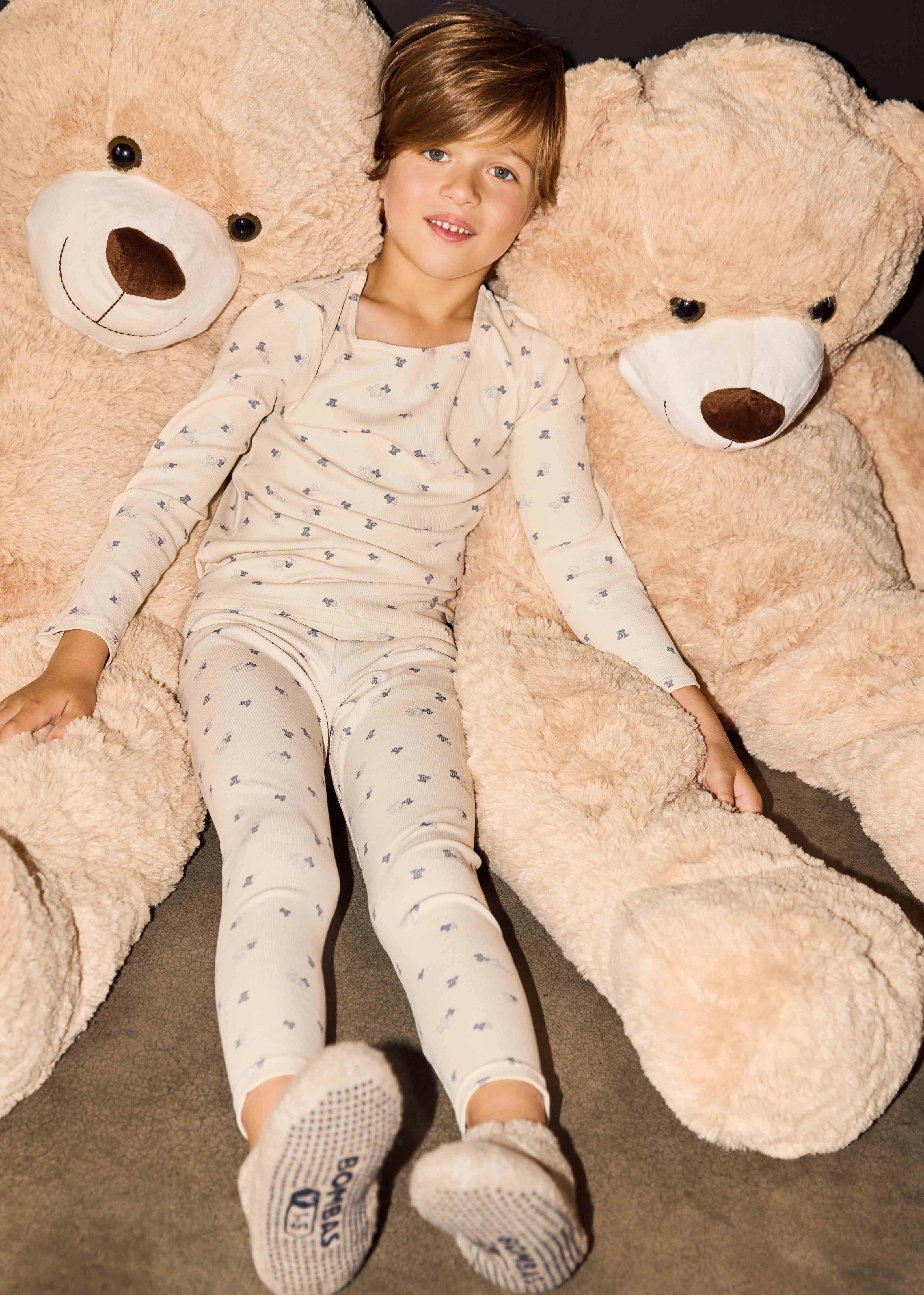 Bamboo Teddy Printed Footie