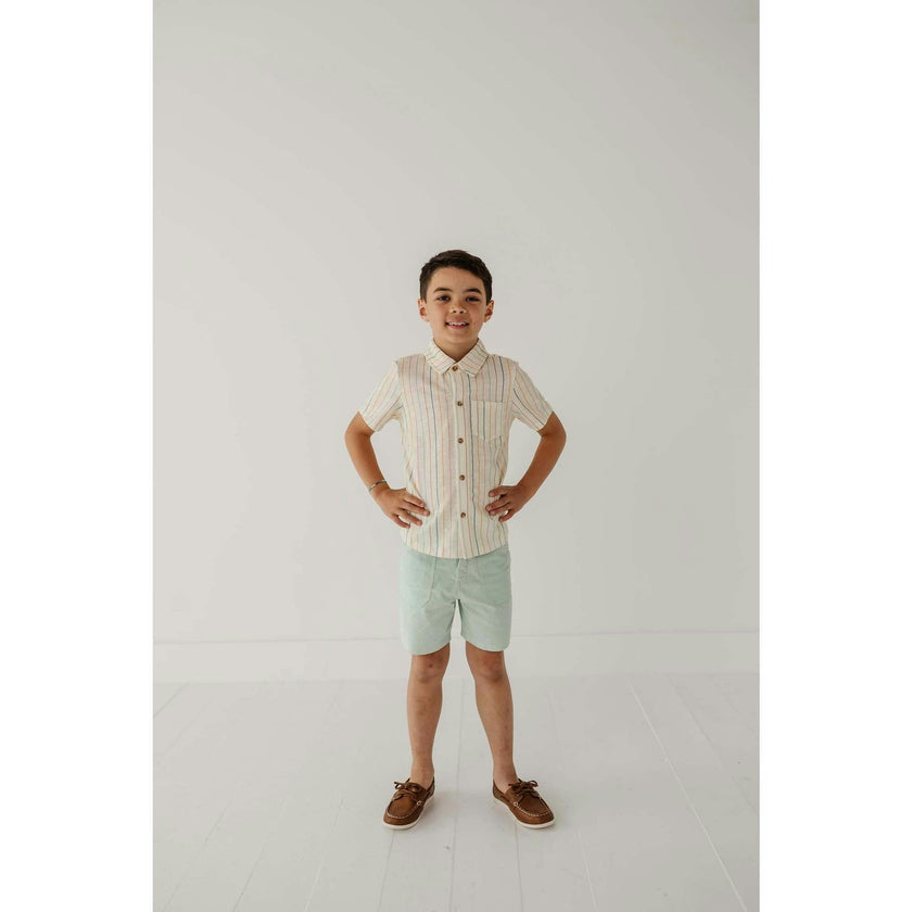 Boy's Collar Button Shirt