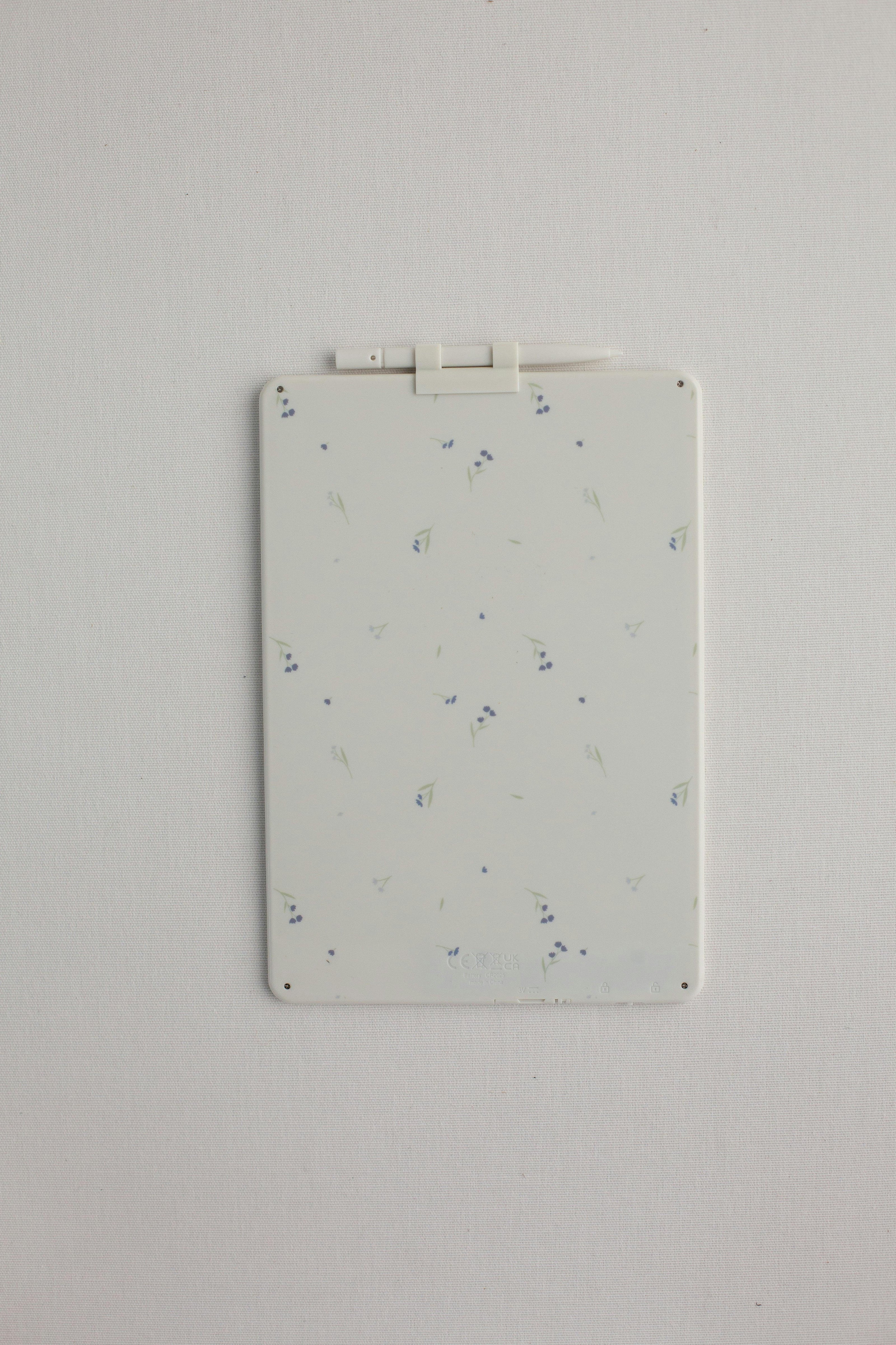 Blue Floral Tablet