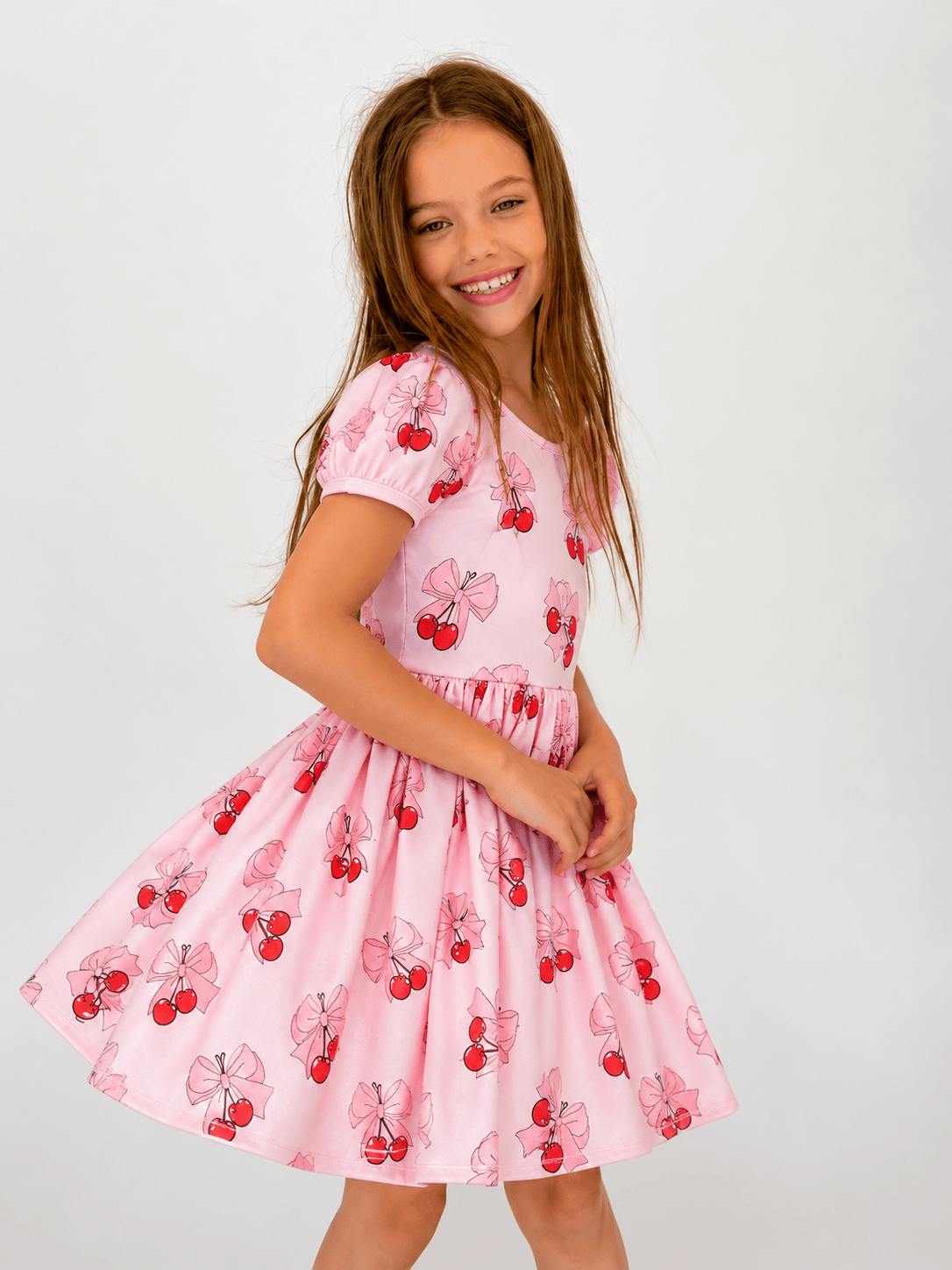 Cherry Bows Tulle Dress