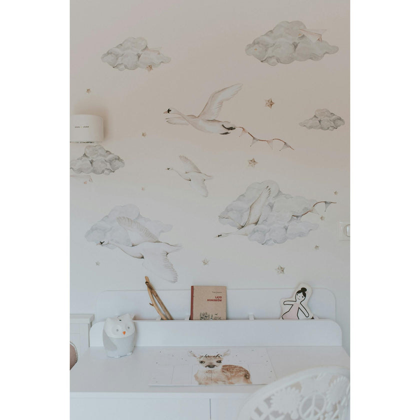 Swans Magic Is Everywhere Wall Decal Set