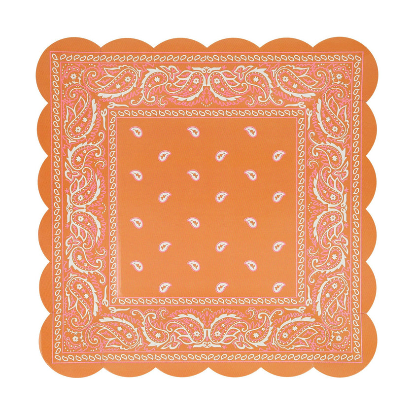Western Bandana Square Plates