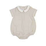 Baby Boy Linen Bubble with Pointed Collar