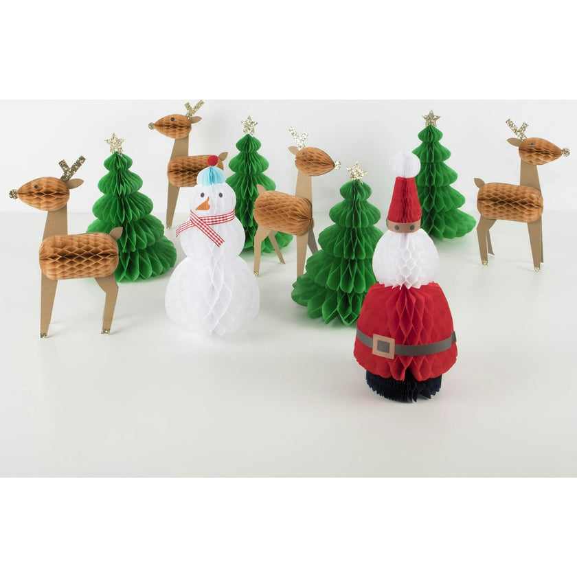 Honeycomb Christmas Characters