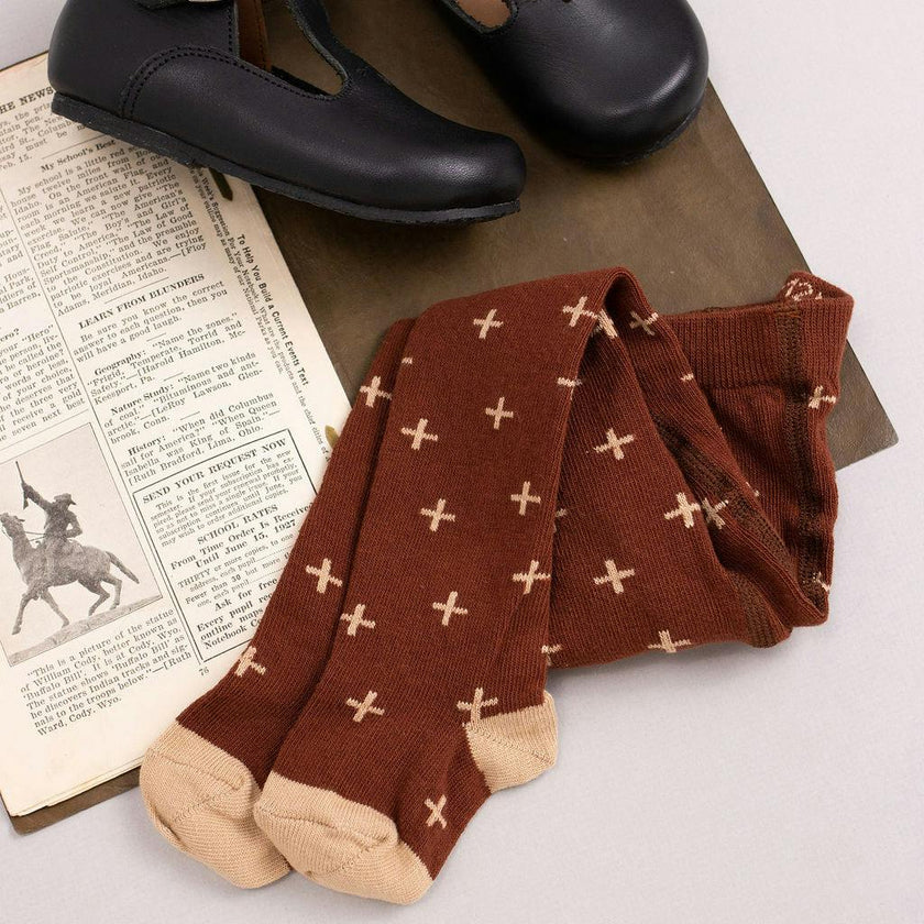 Addie Tights, Burgundy