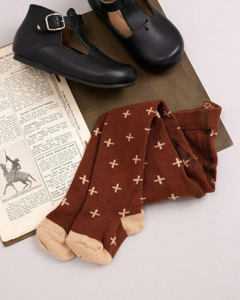 Addie Tights, Burgundy