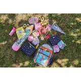 Denim and Multi-color Gemstones Lunchbox by Packed Party | Girl's Lunch Box with Anti-Microbial Lining