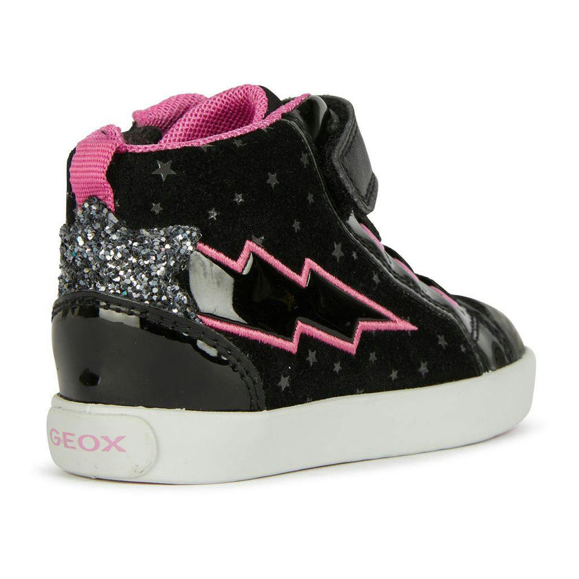 Black Kilwi Neon Bolt High Top Sneakers