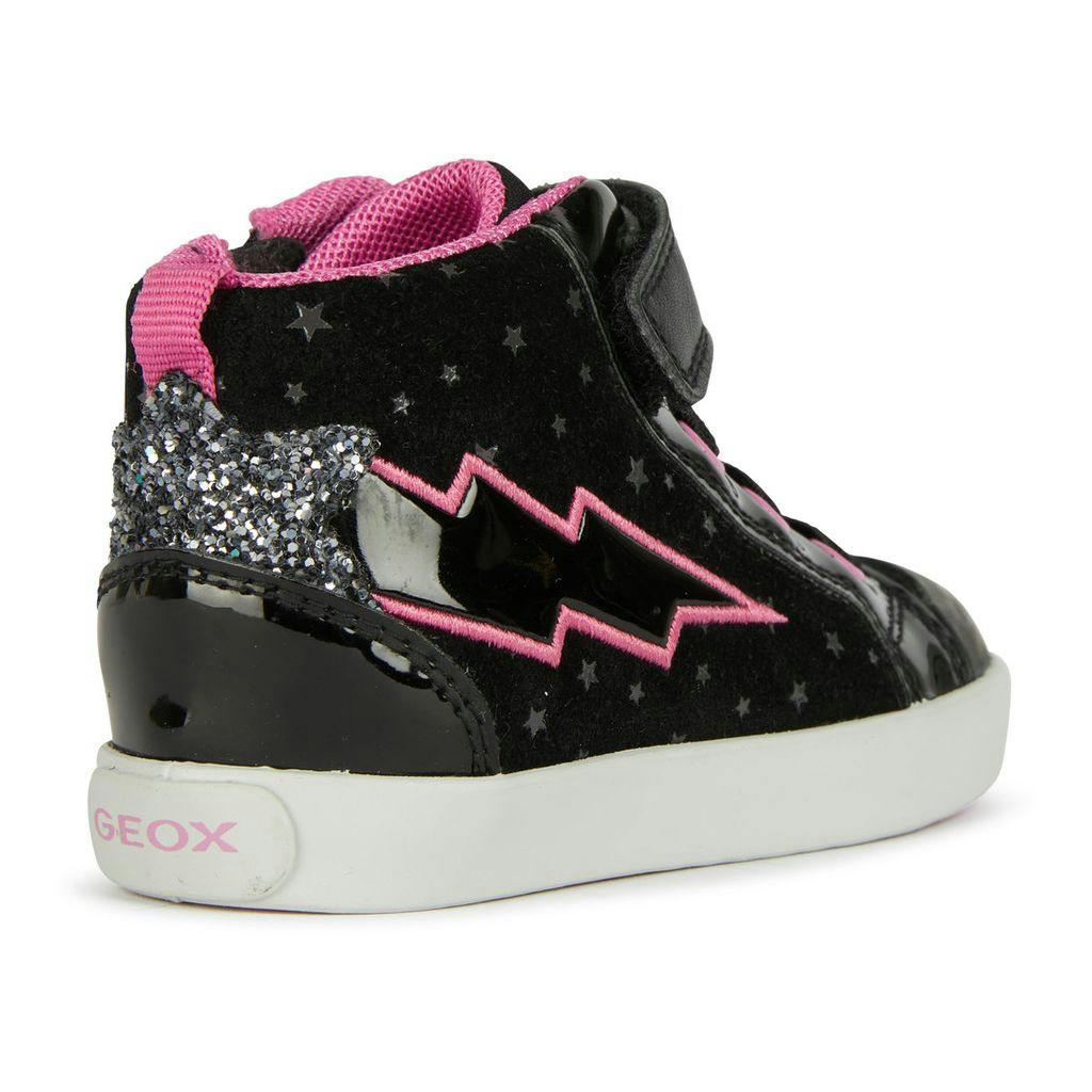 Black Kilwi Neon Bolt High Top Sneakers
