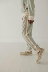 Track Striped Jogger Desert Sage