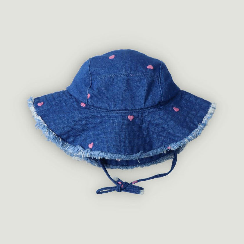 Lys Hat Hearts Light Denim