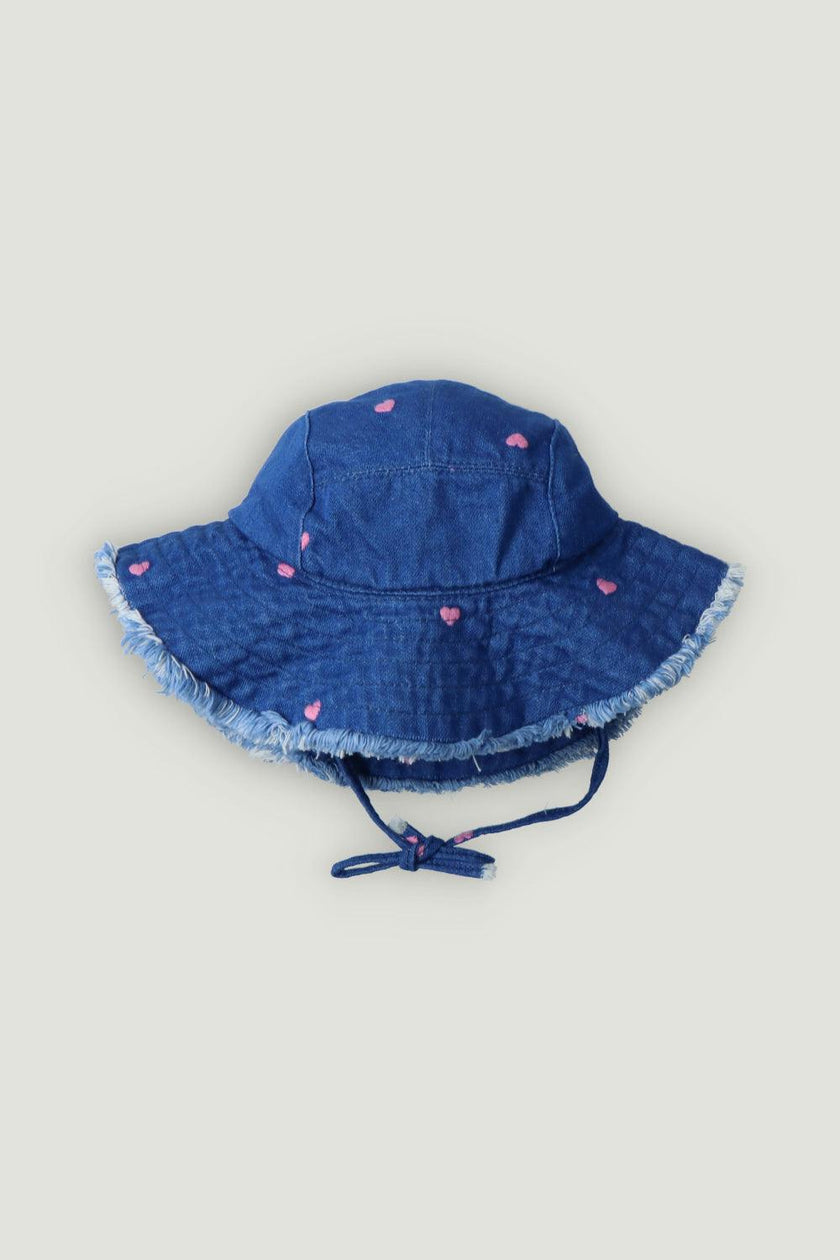 Lys Hat Hearts Light Denim